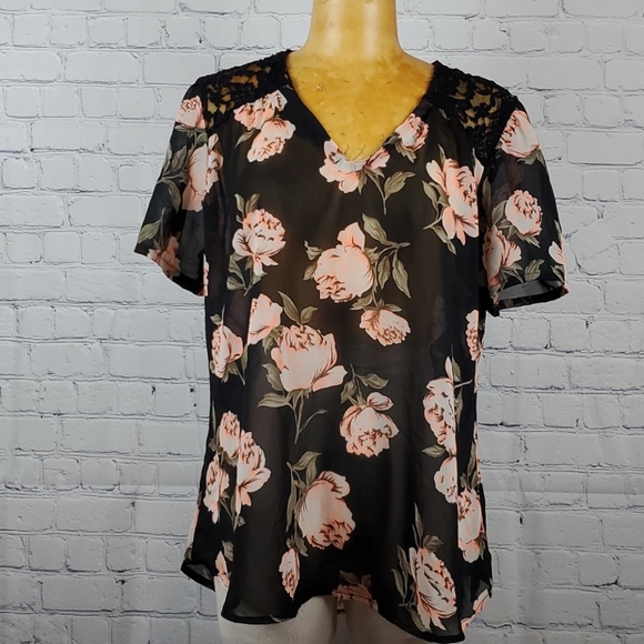 Live 4 Floral Woman's Embroidery Blouse Sz Large - Picture 7 of 11